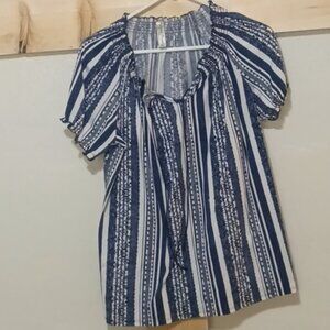 Women's PerSeption Concept Shirt, Blue/White, Size L